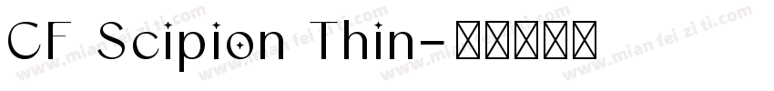 CF Scipion Thin字体转换